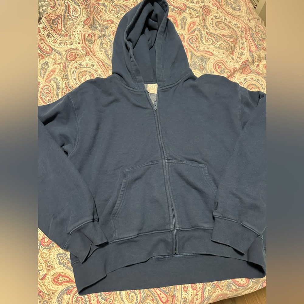 TNA aritzia the perfect fleece hoodie Boxy Fit XL